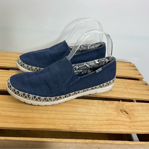 Sketcher Bobs Flexpadrille memory foam blue flats size W7.5 - Picture 1 of 12